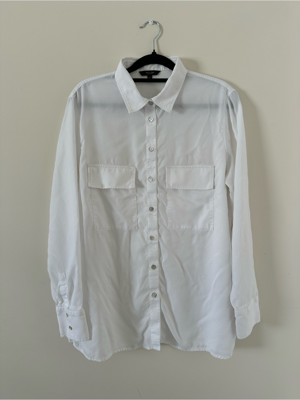 Massimo Dutti White Classic Collared Shirt